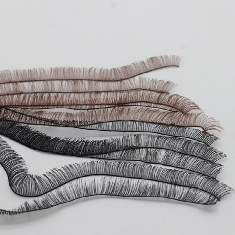 5PCS Craft Doll Accessory Eyelashes Set Customizable Length Realistic Curved Design Doll Eyelash Crafting Essential