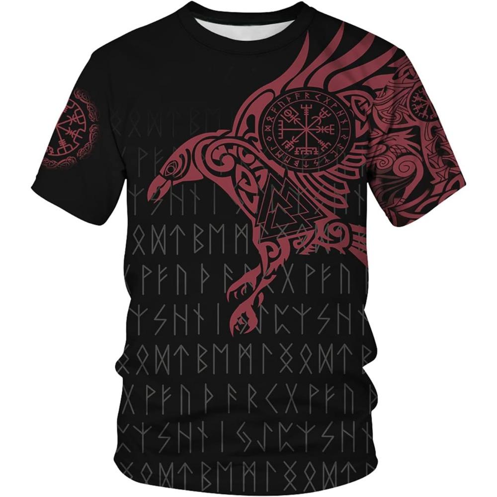 

Мужская футболка Viking Novel с 3D-принтом, скандинавская мифическая толстовка, роскошная одежда, мужская футболка очень большого размера 6XL