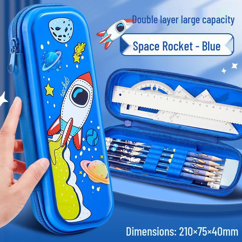 Capybara Pencil Case for Girls - Large Capacity Stationery Box for Primary School Students