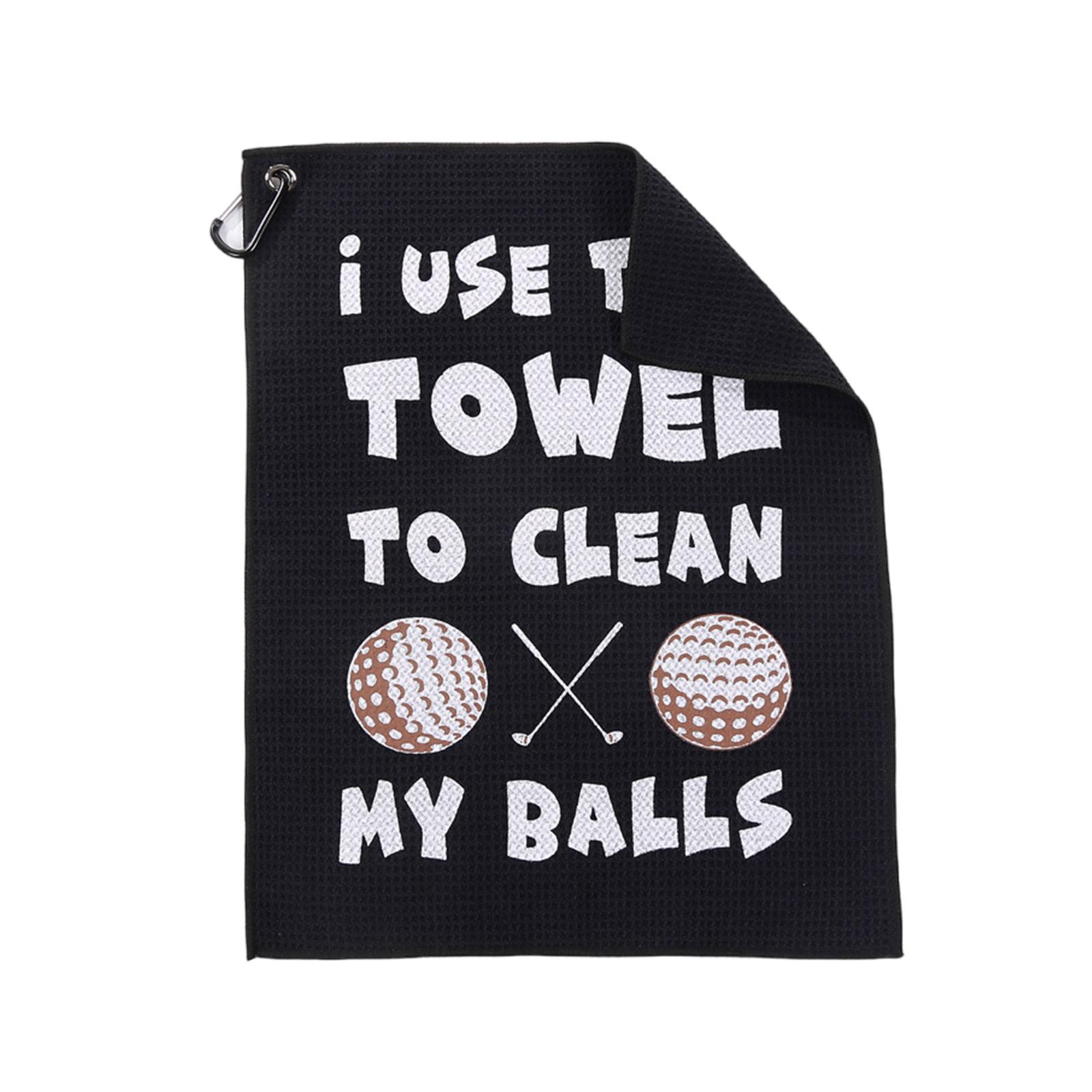 

Golfs Cleaning Towel Microfibers Golfs Head Towel with Buckle Clip Golfs Towels for Golfs Bag Golfs Course Exercise Gym 1