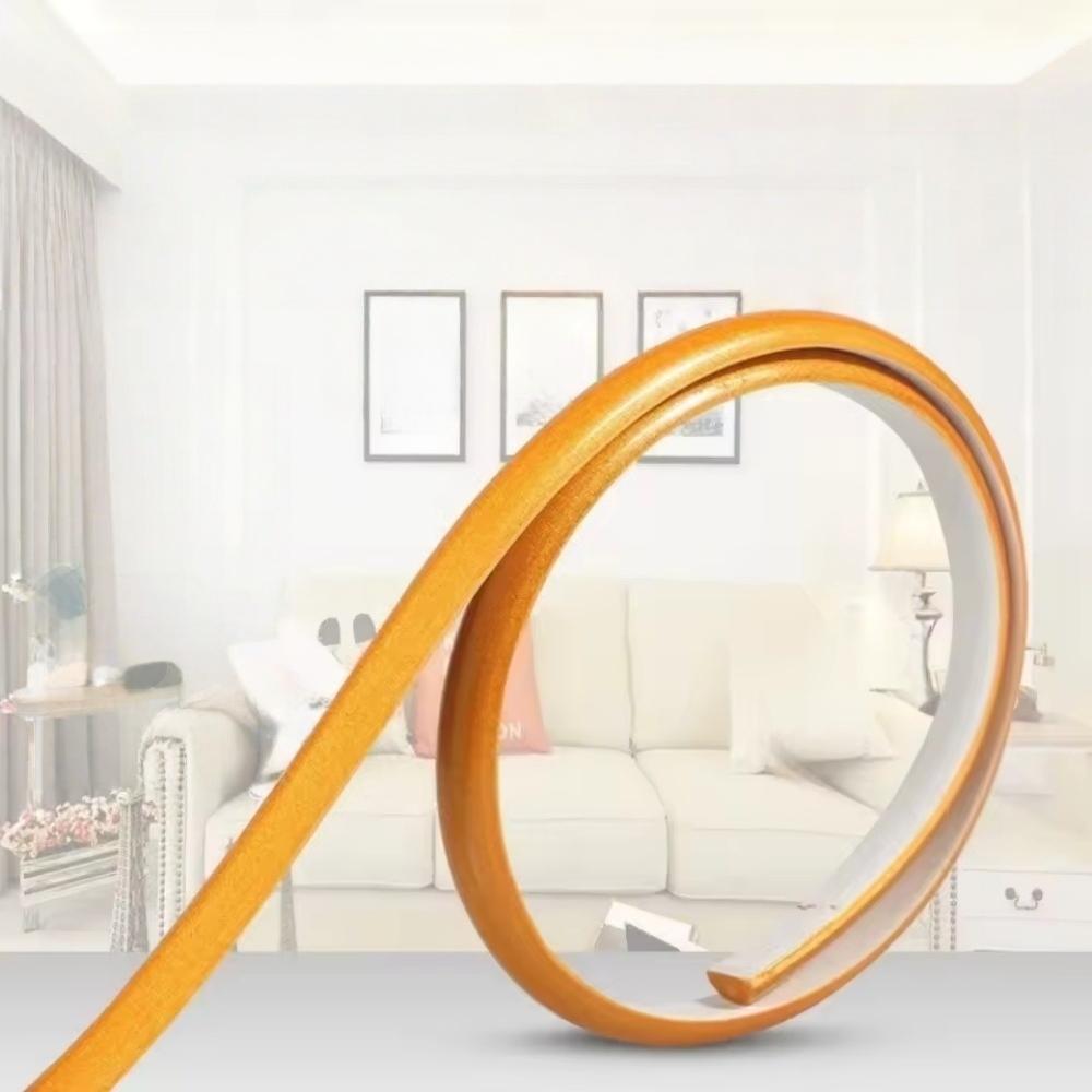 1pc 1M/39.37in Pvc Flexible Bendable Strips Panel Moulding Door Mirror Frame Trim Self-Adhesive Living Room Mirror Edge Decor