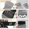 KOOLTAIL Dog Socks to Prevent Licking Paws, Dog Christmas Outfit Shoes for Winter Snow Pavement, Warm Fleece Pet Boots & Paw Protector for Hardwood