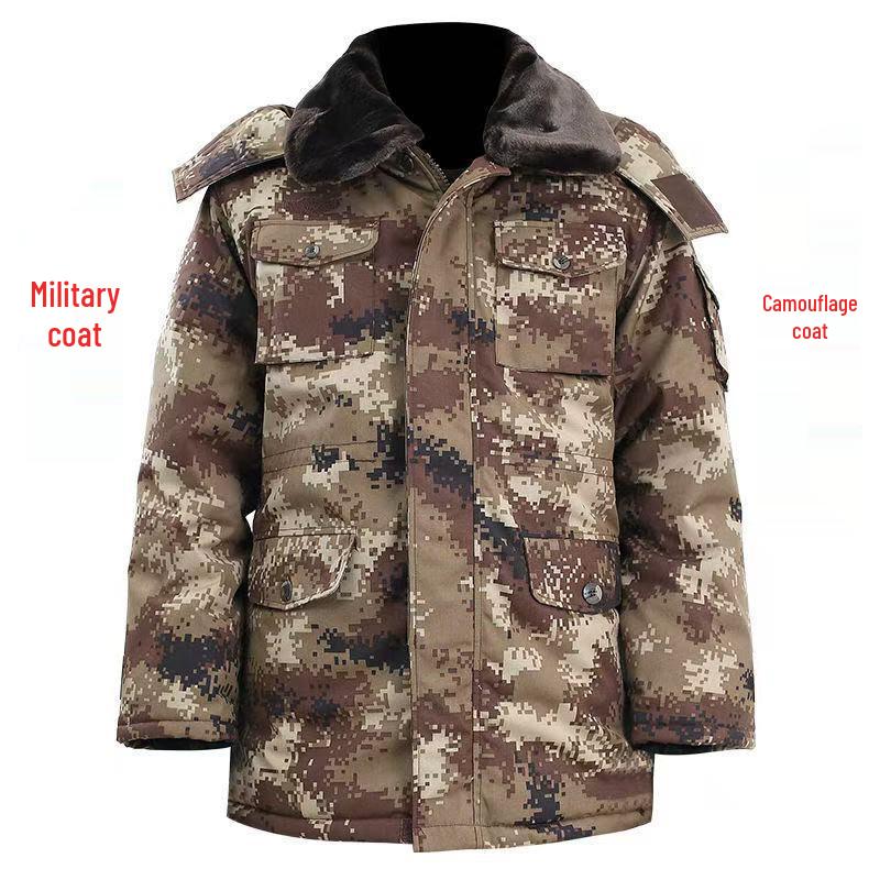 Vêtement d'extérieur d'hiver militaire camouflage résistant au froid pour hommes