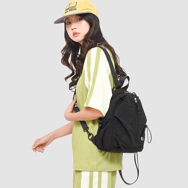 

Рюкзак для отдыха и спорта, женский новый рюкзак с высокой ценностью, легкий, маленький и многофункциональный, нагрудная сумка чёрный