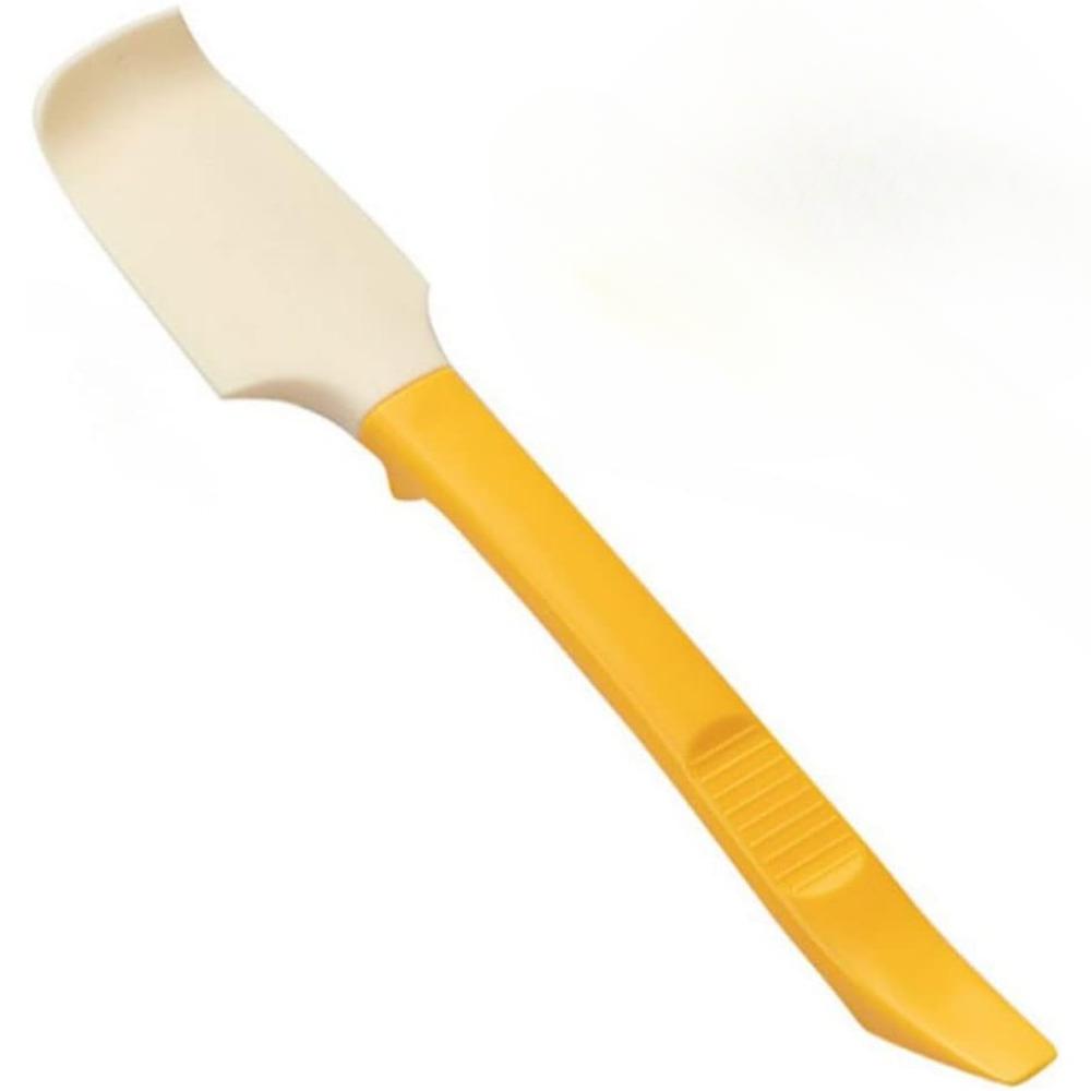 

Silicone Jam Spatula with Can Opener End Reusable Spreaders for Jar Peanut Butter Chocolate Spreader Mixing Scraper Baking Tool