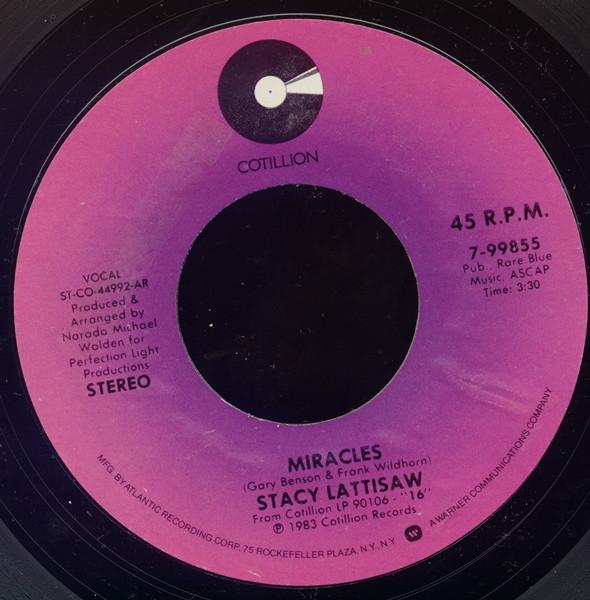 

7inch Record STACY LATTISAW - Miracles 799855 Cotillion 1983 US Soul/Funk Used