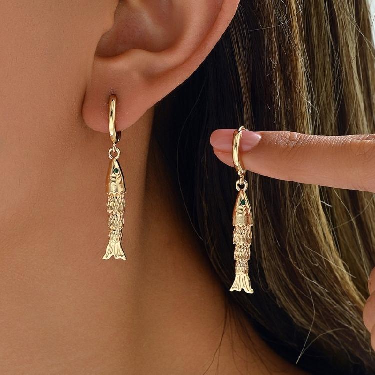 Exquisite Fish Earrings Sturdy Ear Rings Featuring Allergy Resistant Materials Suitable for Extended Wear At Gatherings