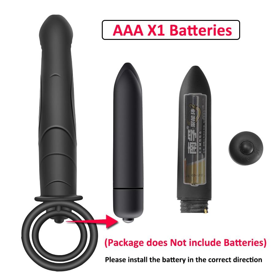 Double Penetration Vibrator Sex Toys for Couples Strapon Dildo Vibrator Strap On Penis Sex Toys