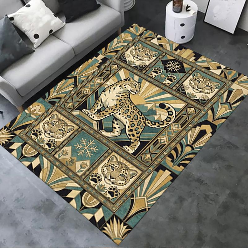 2025 New Snow Leopard Animal Carpet Rug for Living Room Bedroom Home Sofa Decoration,Kids Play Non-slip Floor Mat123