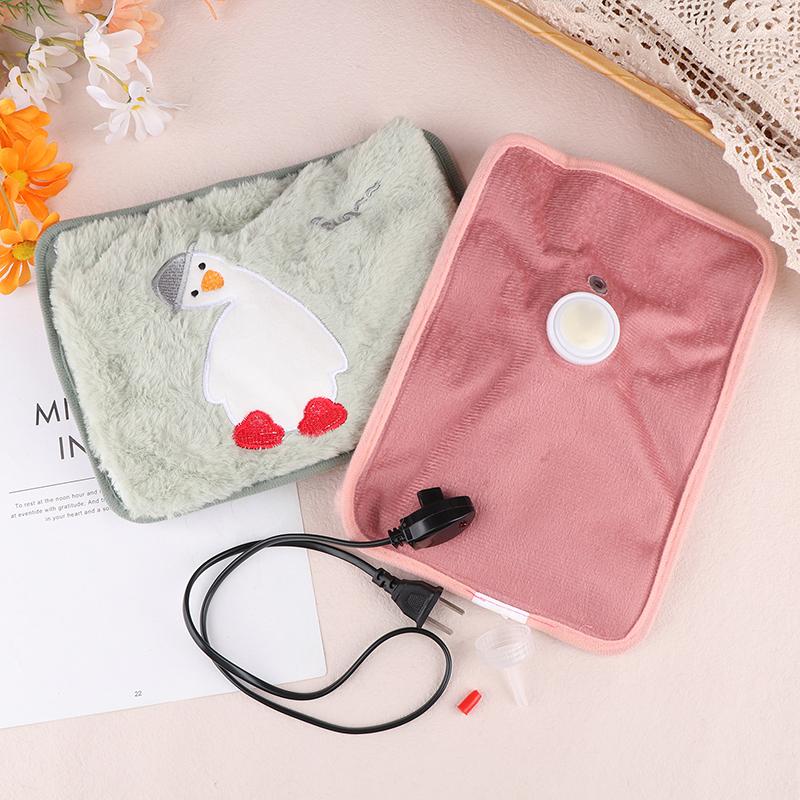 Reusable Electric Hot Water Bag Soft Winter Hand Warmer Hot Water Bottle Rechargeable Warm Hand Pocket Christma Gift