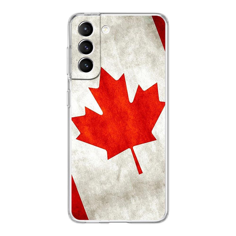 

Чехол для телефона Maple Canada Flag love Football для Samsung Galaxy S22 5G S20 Ultra S21 FE 5G S10E S9 S8 S10 Plus Note 20, прозрачный чехол Samsung S8