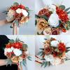 KX4B Wedding Bouquets Bridal Bouquets for Wedding Party Decorations, Ceremony, Anniversary, Valentines, Photography Props
