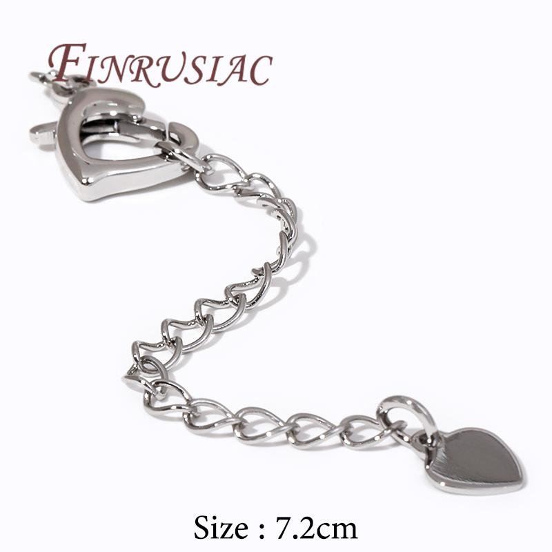 2/4/6Pcs/Lot 18K Gold Plated Extension Extended Tail Chains Lobster Clasps Connectors For DIY Jewelry Making Supplies