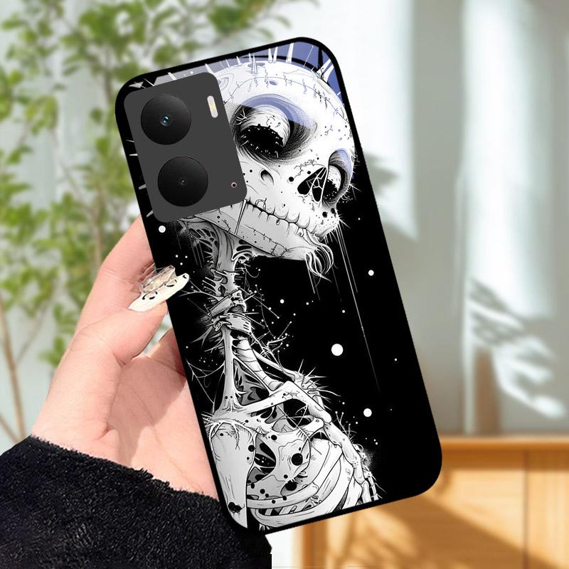 Para Capa Realme P3 5G Tampa Traseira de Vidro Temperado Capa Dura de PC à Prova de Choque Carcaça Para Realme P 3 RealmeP3 5G Para-choque Funda Coque