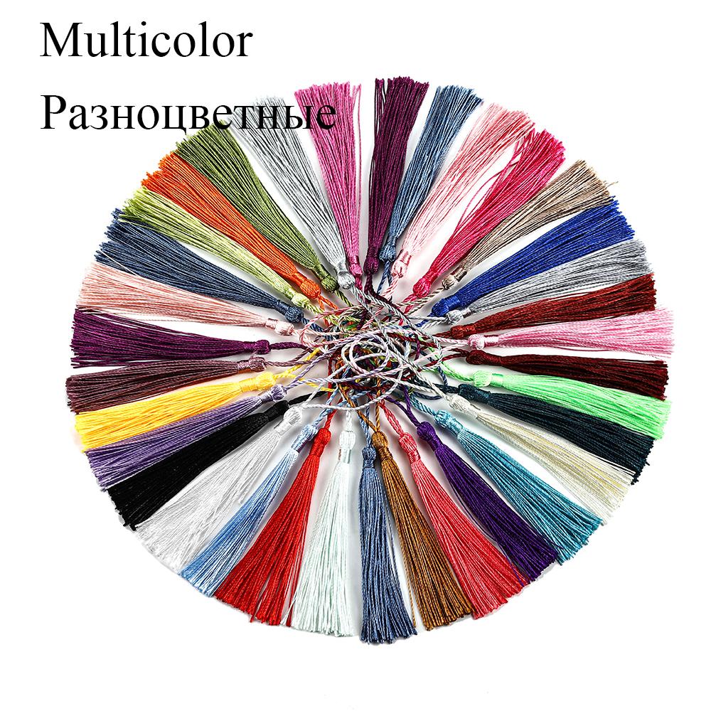 10Pcs/Pack Fringe Trim Sewing Curtains Hanging Rope Silk Tassels Jewelry Accessories DIY Wedding Decor Supplies Wholesale