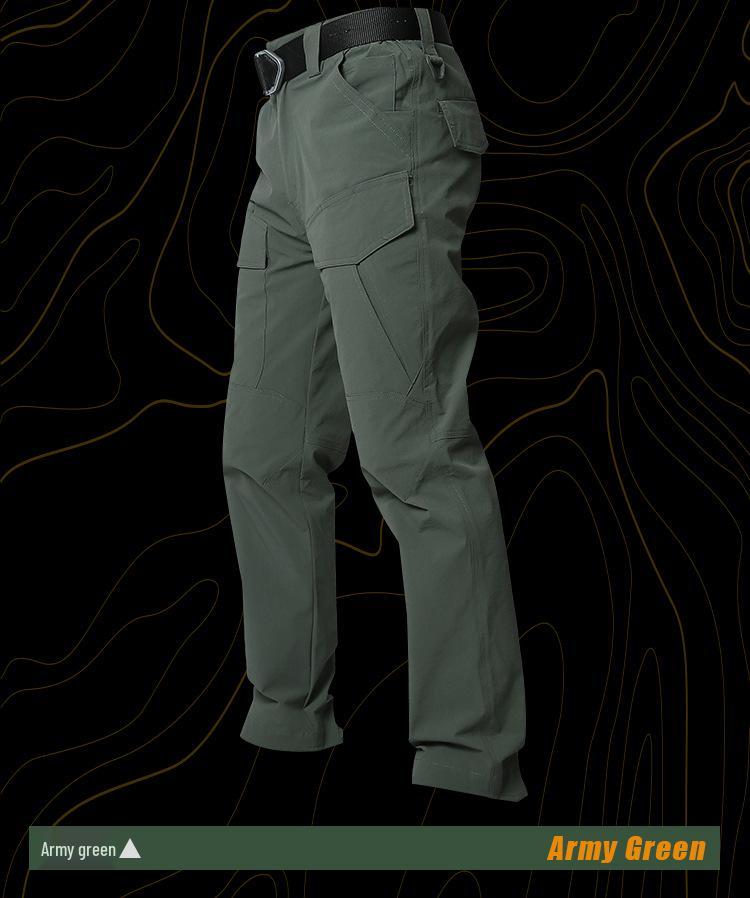 Męskie spodnie taktyczne szybkoschnące Angken - Ultracienkie, oddychające spodnie bojowe z wieloma kieszeniami na wiosnę/lato.