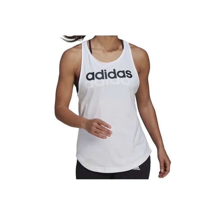 T-Shirt Femme - Adidas - Essential Loose - Blanc - Manches courtes - Respirant