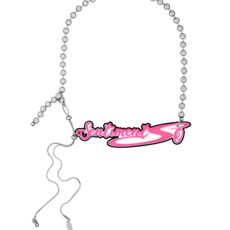 

SENTIMENTS NO.533 [PINK] NECKLACE PINK
