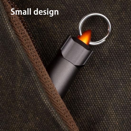 Mini Sealed Jar Waterproof Moisture-proof High Hardness Good Sealing Aluminum Alloy Keychain Tablet Bottle Camping Supply