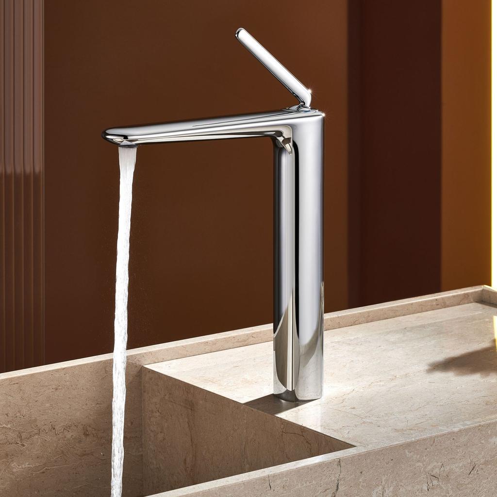 Brushed Rose Gold Bathroom Faucet Brushed Gold Basin Faucet Hot Cold Sink Faucet Brass Lavotory Faucet Swivel Sink Water Crane