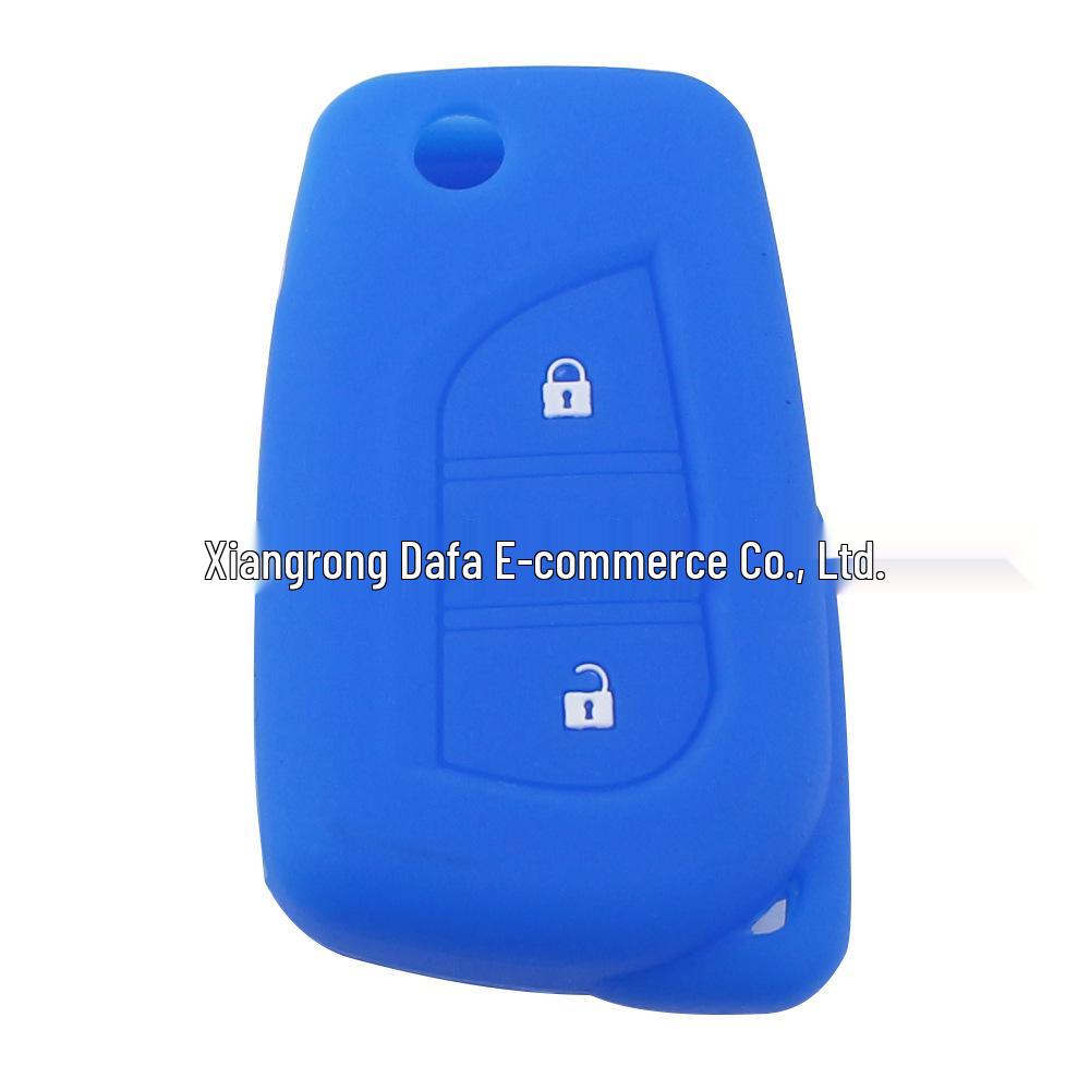 Silicone Key Pouch for Toyota Fortuner, Innova, Hilux, RAV4, Corolla (2-Button)