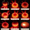Rotating LED Warning Lights - 3pcs: Orange Car Safety & Traffic Alerts