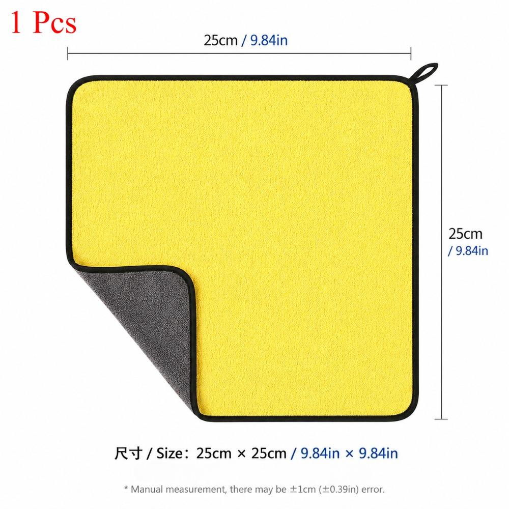

1/3/6 Pcs Microfiber Cleaning Towels Double Layer Soft Quick Dry Cloth for Car Window Mirror Kitchen Dust Wiping Rag