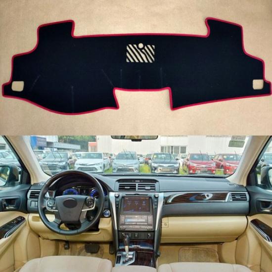 

Car shade DashMat Cover Non-slip Shade WIth Red rim For Toyota Camry 2012-2017