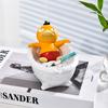 Miniso Criativo Elegante Fofo Engraçado Banho Fofo Cinzeiro Psyduck Anti-Cinza Voadora Prático Sala de Estar Escritório Enfeites Psyduck