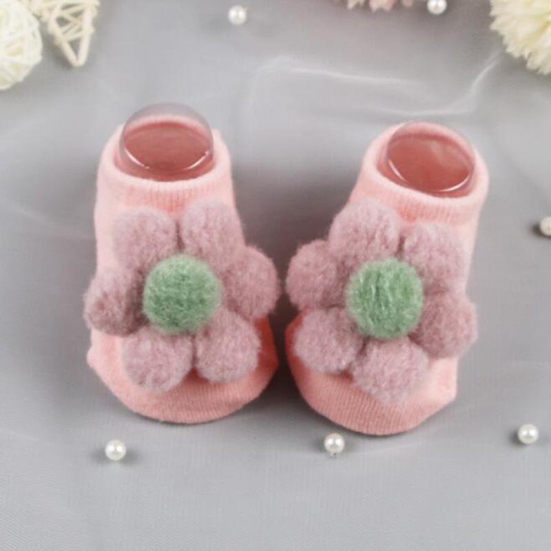 2Pair New Cute Flower Baby Socks