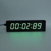 1,5 Zoll 6-stellige Timer mit kabelgebundenem Knopf, wiederaufladbar, grünes LED, elektronische Rennuhr, Countdown-Stoppuhr für Laufveranstaltungen, Prüfungen