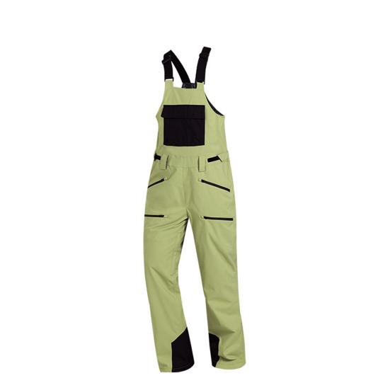 Yousheng Ski Snowsuit Windproof Warm Insulated Adjustable Strap Workwear with Multi Pockets Reinforced Legs Lightweight Outdoor Winter Overalls