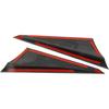 Carbon Fiber Style Front Side Window Triangle Cover Trim Exterior Accessories for Tesla Cybertruck (Bright Surface)
