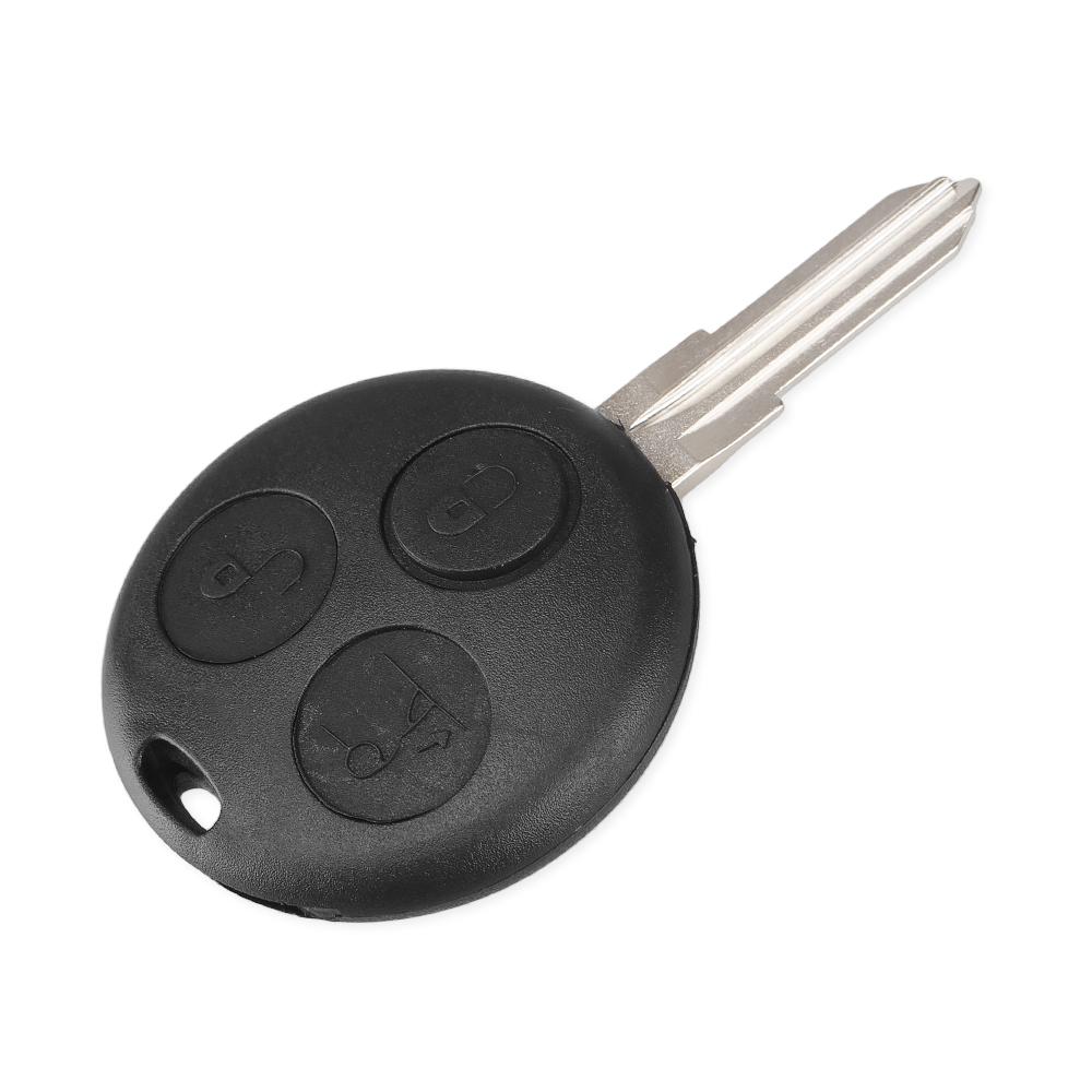 Replacement For Mercedes Benz Smart Fortwo 450 Forfour Roadster 3 Buttons Umcut Blank Blade Remote Key Shell Fob Car Case