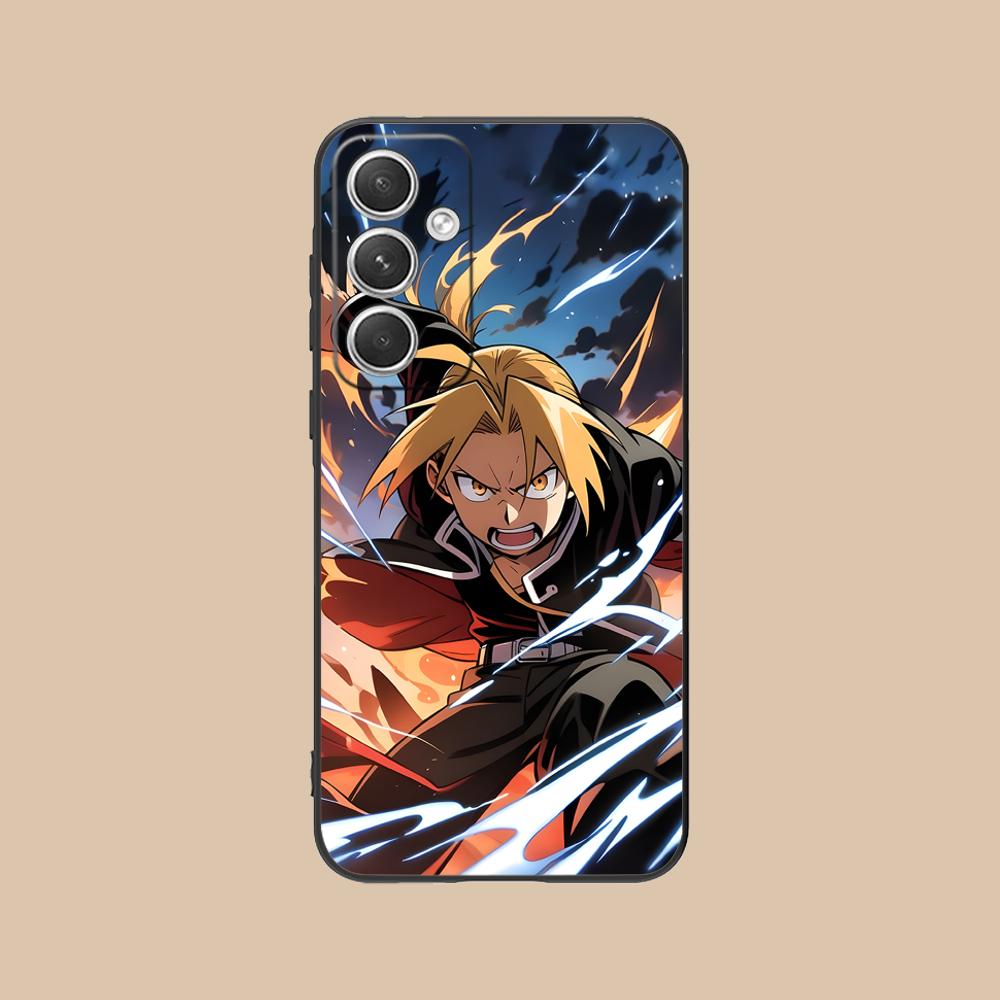 Custodia per Telefono Cellulare Fullmetal Alchemist per Samsung Galaxy S25 S24 S23 S22 S21 S20 Note20 Plus FE Ultra Stampa a Colori Cellulari