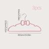 3pcs-Cute Bow Hangers Space saving Plastic Clothing Storage Shelves Suitable for Clothes Closets Jackets and Shirts