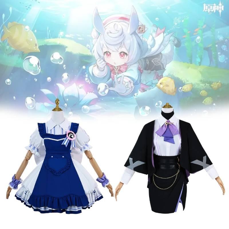 Genshin Sigewinne Impact Clorinde Cosplay Costume Set Party Fashion Accessories