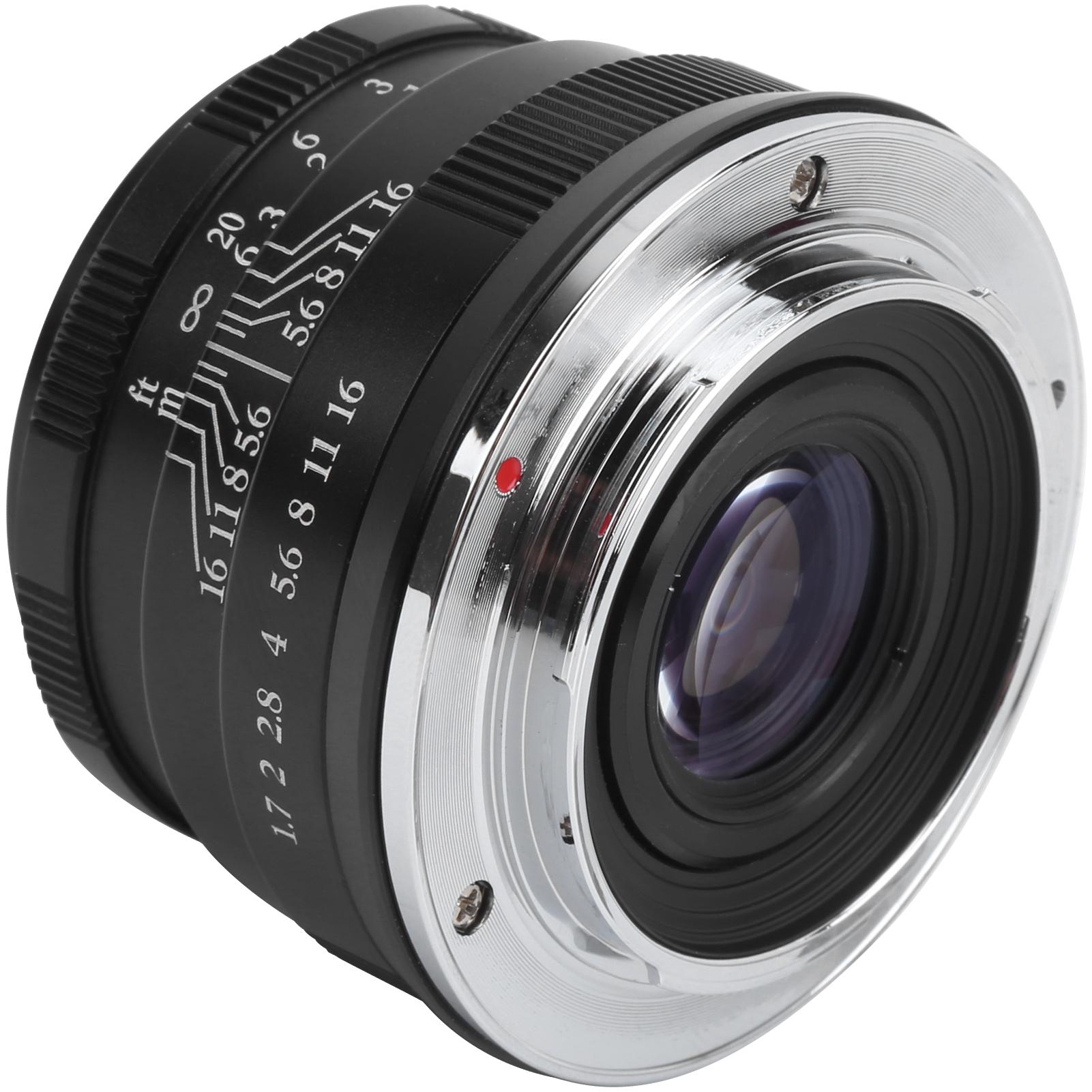 

NEWYI 35 мм F1.7 FX Mount Портретный объектив с большой апертурой и фиксированным фокусом для Fuji XT4(черный ) чёрный