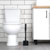 Silicone Toilet Brush with Liquid Dispenser, Black, Bathroom