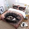 Intricate Skull Art Eye Design  Kid'S And Adults' Bedroom Decor, Exquisite Three-Piece Bedding Set Gift