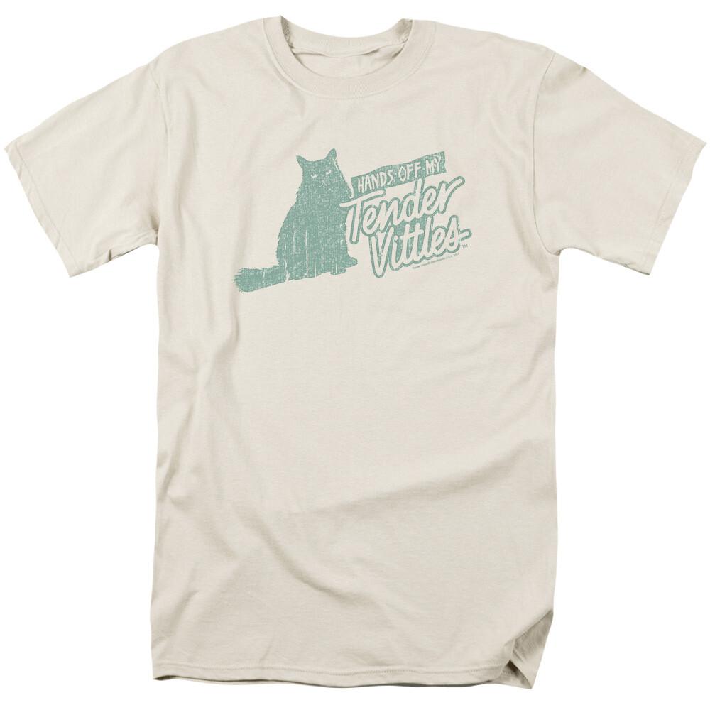 26 Tender Vittles Hands Off T Shirt Mens Licensed Cat Food Cream Unisex T-Shirt XXXL