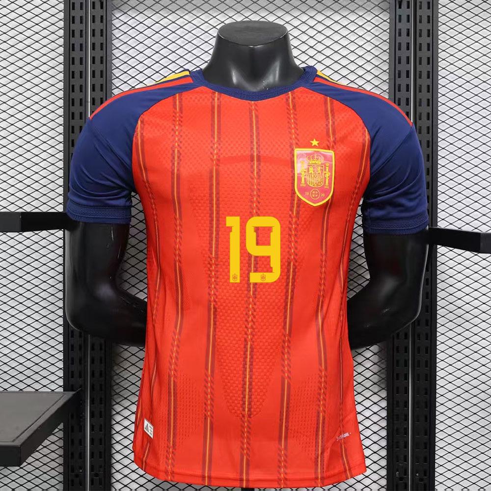Spain 2026 Player Edition Home Jersey #19 Lamine Yamal Men's National Team Football Kit