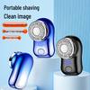 FH060-3 Electric Mini Razor: Intelligent Display, Double Ring Blade, Portable Beard Trimmer for Men
