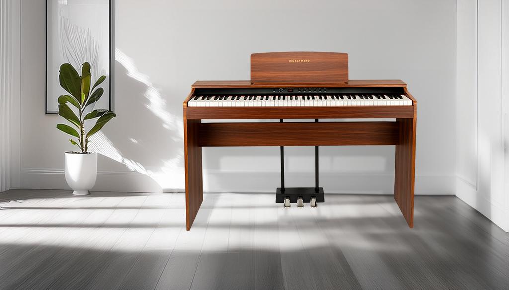 MusicMate MM-P60-BW PureHarmony Digital Piano