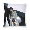 Federa Cuscino Kpop Girl B-Babymonster Stampa Poliestere Copricuscino Regalo Copricuscino da Divano Casa Cerniera 40X40cm