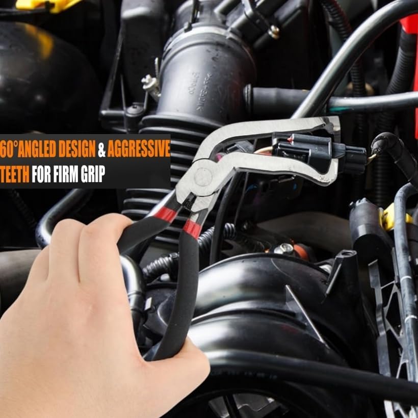 Electrical Disconnect Pliers Connector Hose Pliers Electrical Hose Removal Pliers Fuel Line Disconnect Tool Set(3PCS)