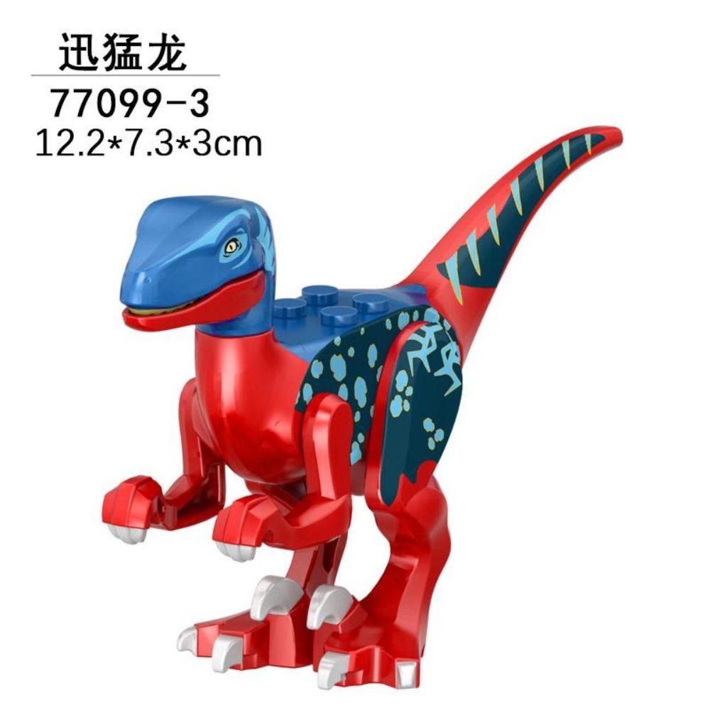 Dinosaur Jurassic World Tyrannosaurus Rex Velociraptor Tyrannosaurus Building Blocks Animal Toys Building Blocks Children's Gift