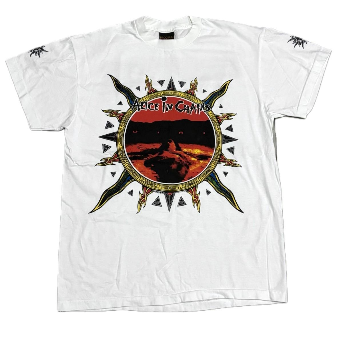 Vintage Alice In Chains Dirt Concert 1992 Tour 90s USA Size L REPRINT Unisex T-Shirt XXL