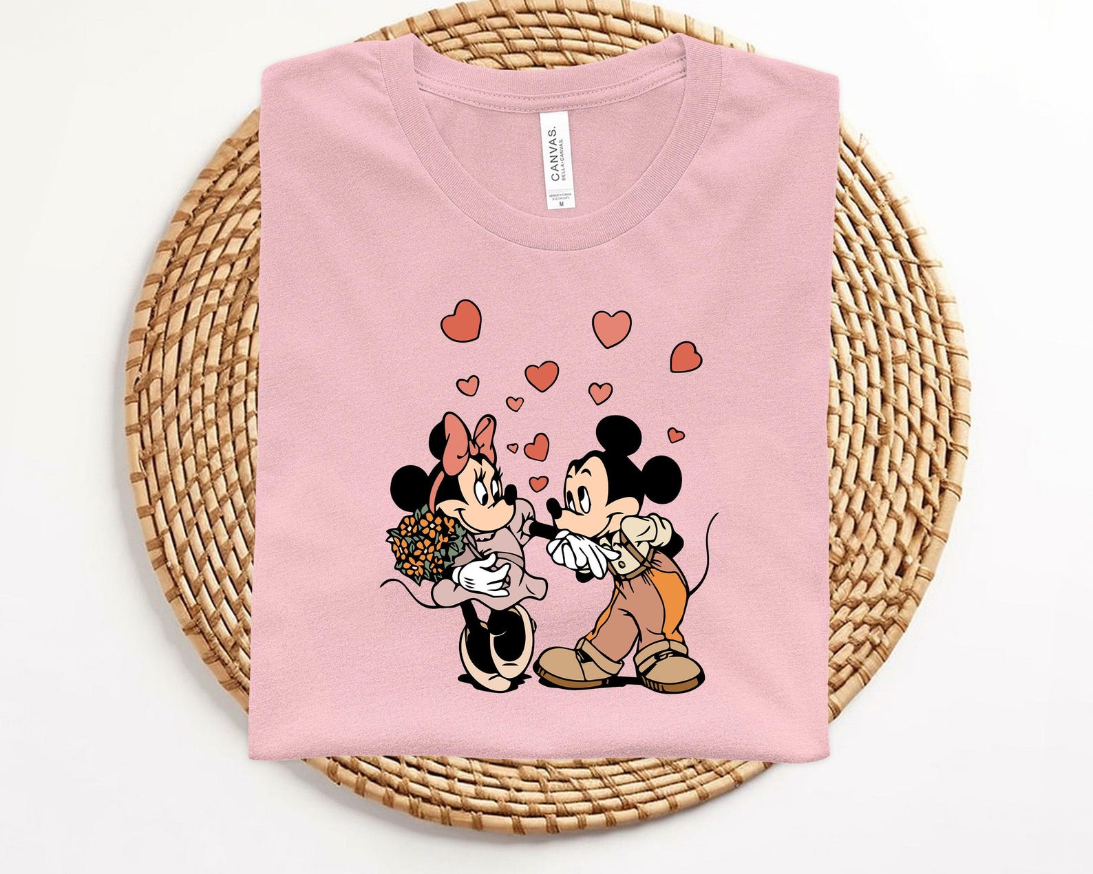 Mickey and Minnie Valentine Shirt, Disney Valentine s Day Shirt, Cute Valentine s Day Gift, Gift for her, Disneyland Valentine s Shirt 4XL