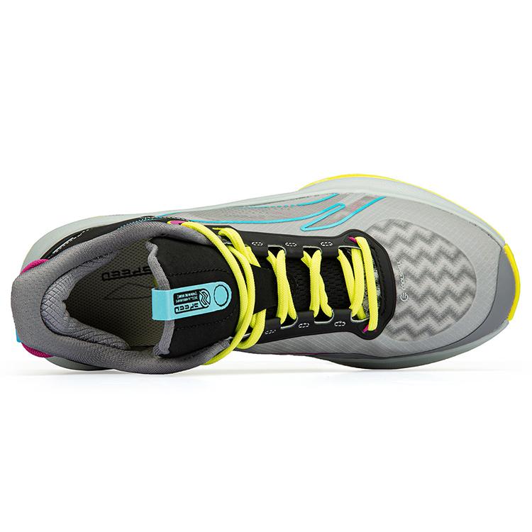 New LiNing Cushioning Anti Slip And Wear Resistant Low Top Basketball Shoes Men's Gray Black ABPR069-6